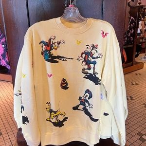 Disney's "Scarry" Halloween Popular Yellow Sweatshirt ~ BNWT